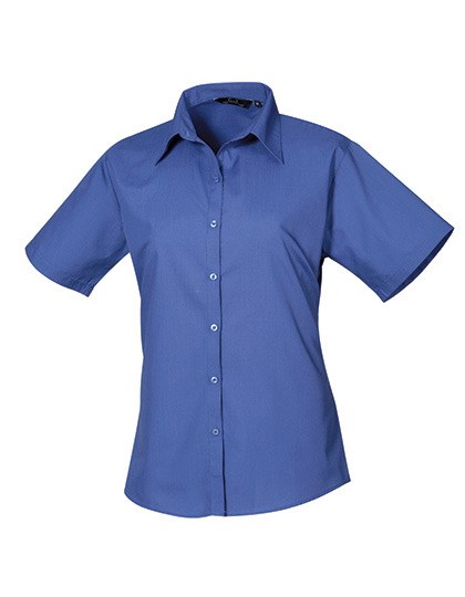 Premier Workwear - Women´s Poplin Short Sleeve Blouse