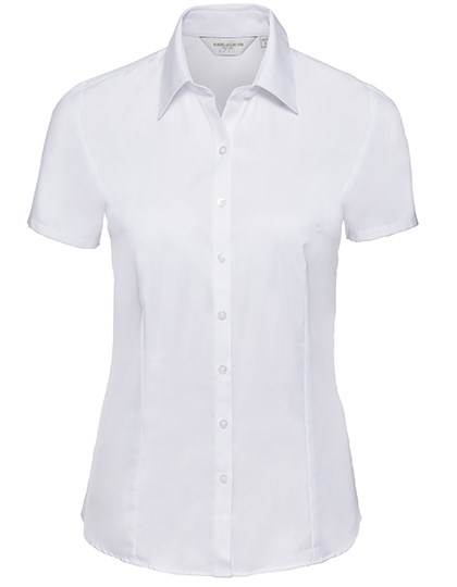 Russell Collection - Ladies´ Short Sleeve Herringbone Shirt